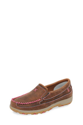 TCWXC0039 Women's Pink CellStretch Slip On | Brown / Pink