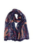 T4W2961SCF Flora Scarf | Navy