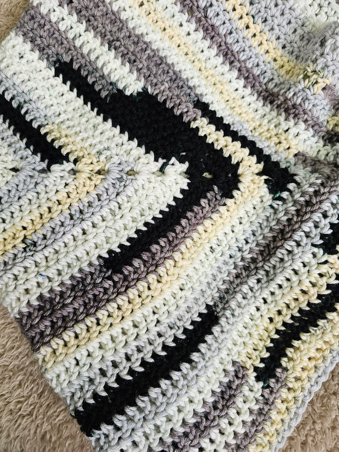 1431854 Tones of Darkness Granny Square