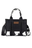 X5S2955BAG Cow Print Crossbody Bag | Black