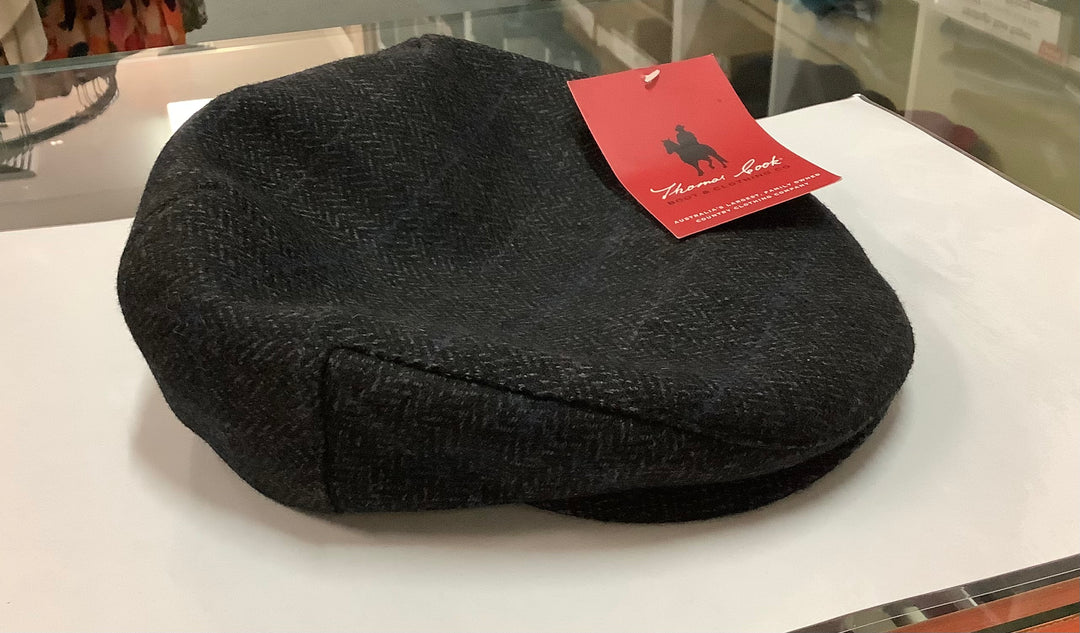 T0W1931CAP Mens Check Driver Cap I Navy