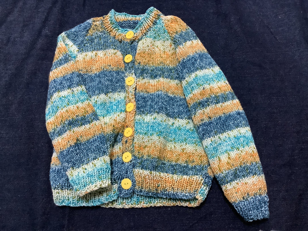1431937 Kids Ocean Vibes Cardigan / Multi