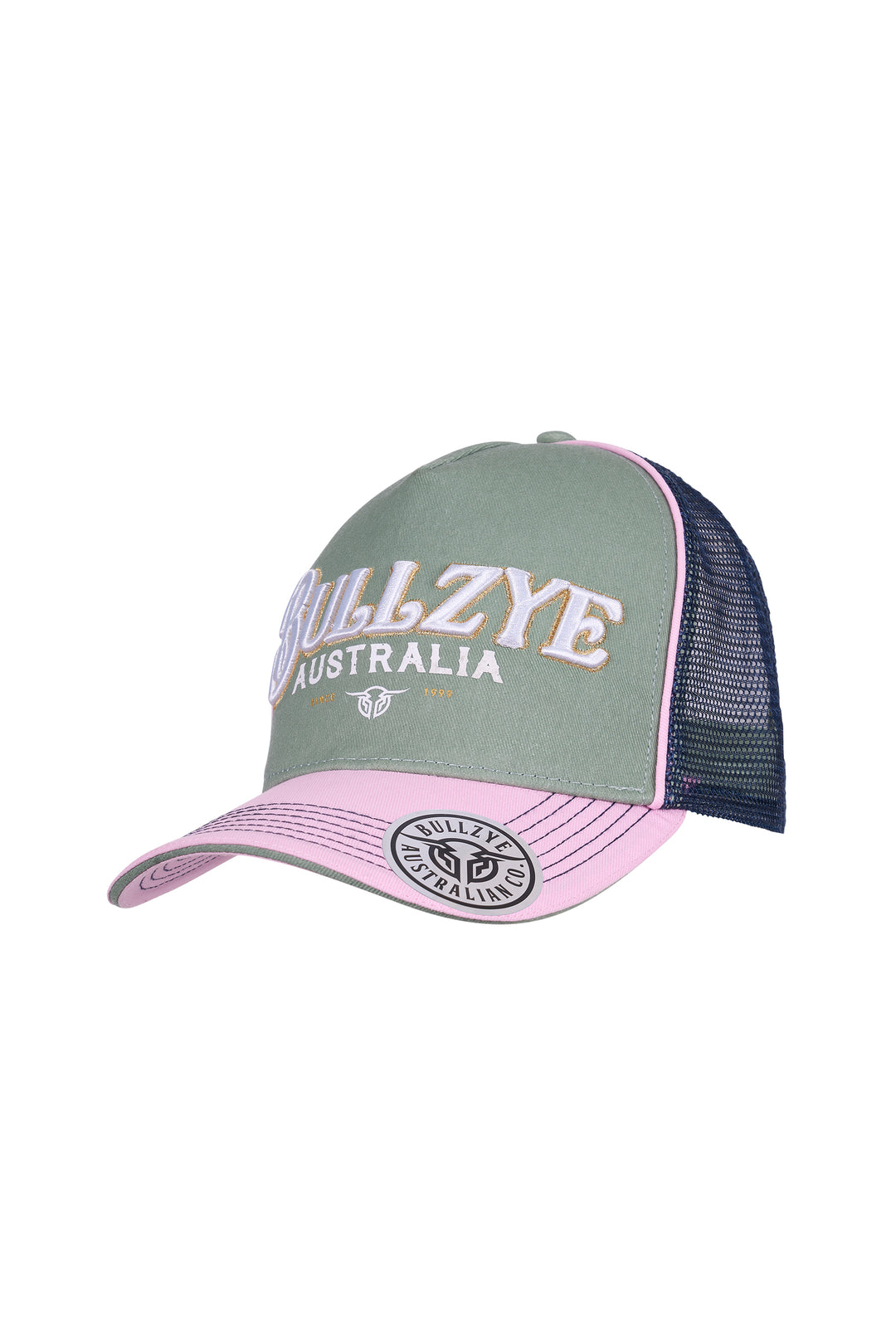 B5S2947CAP Eleanor Trucker Cap | Moss/Pink