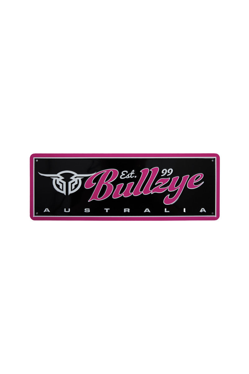 BCP1923GFT Bullzye Metal Sign - Pink