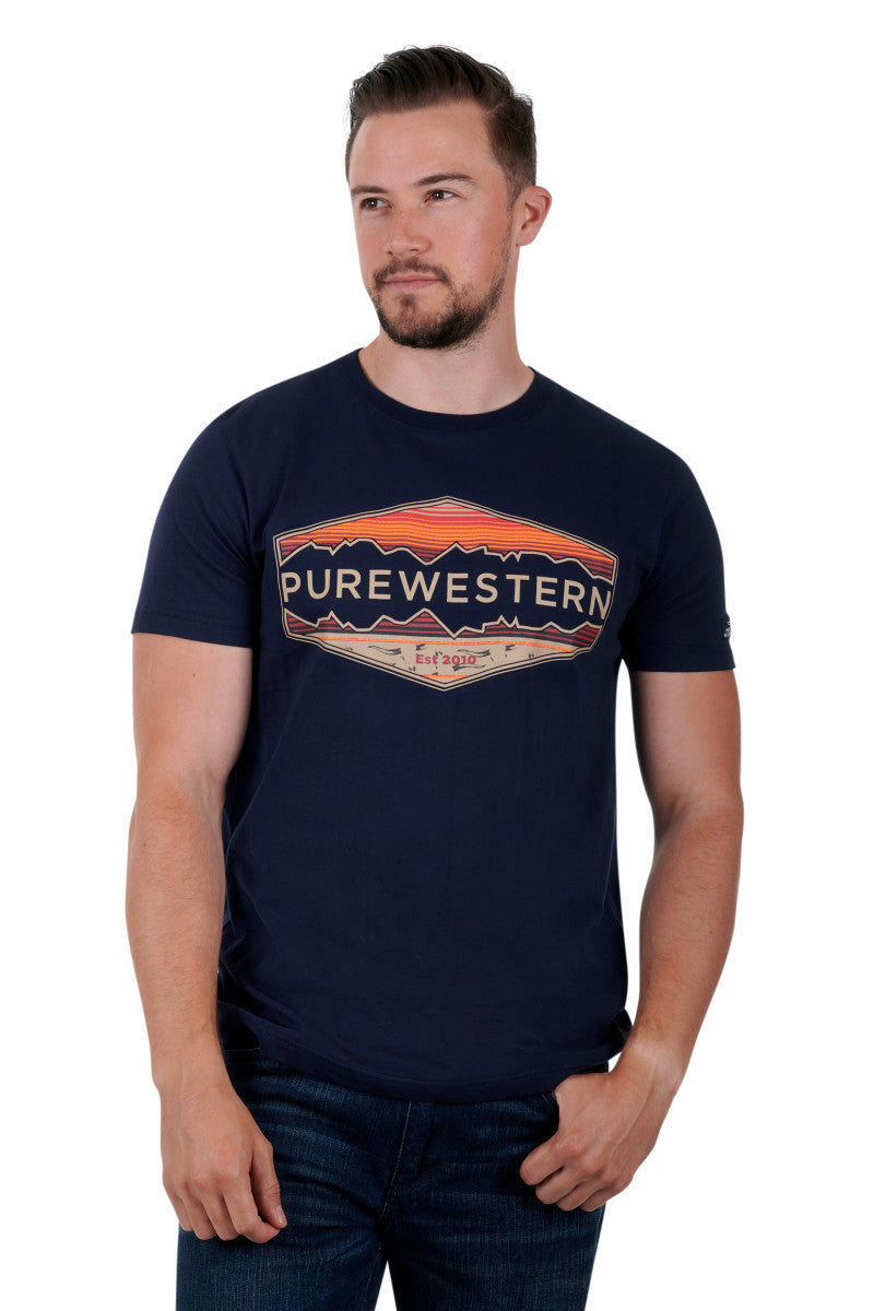 P3S1503764 Mens Kelvin SS Tee | Navy