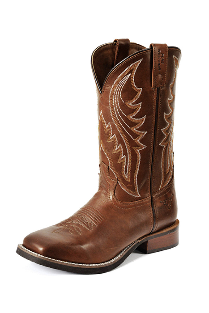 P3W18217 Mens Tex Boot | Mahogony Brown