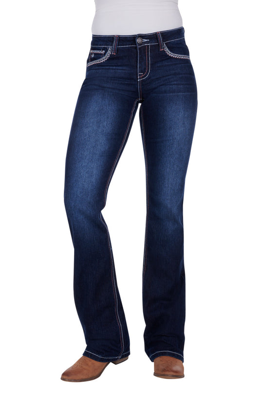 PCP2210314 Wmns Angie Relaxed Rider Jean | Midnight