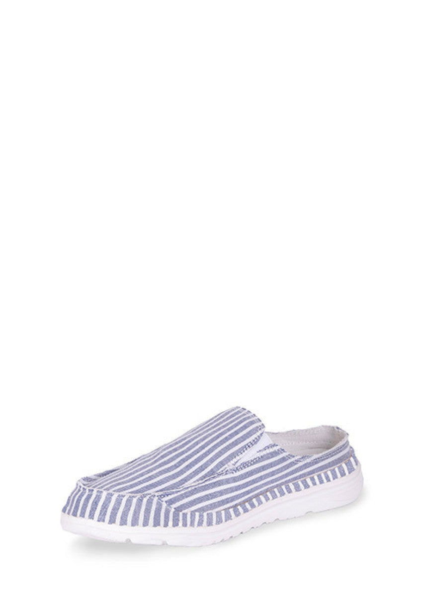 T3S28439 Wmns Vacation Lite Mule | Navy Stripe