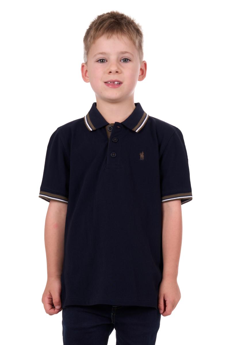 T4S3500012 Boys Logan SS Polo | Navy