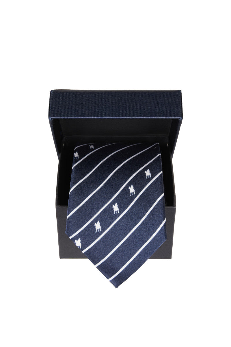 T4W1985TIE Clarence Tie | Navy/White
