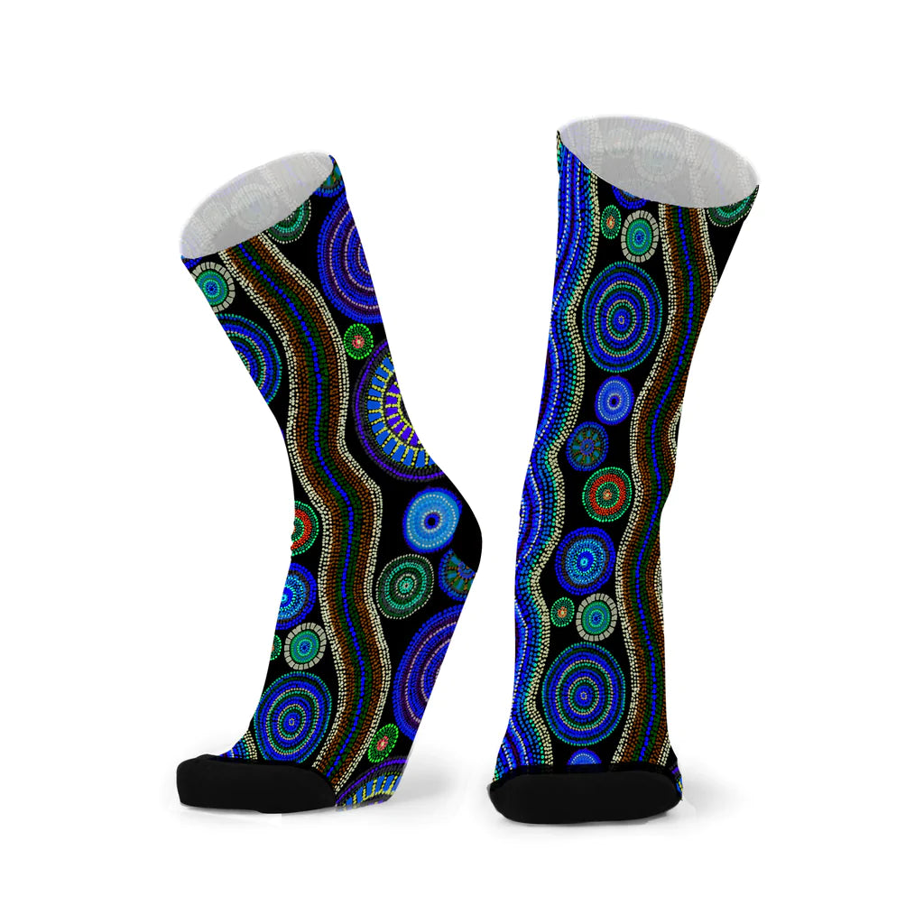 RFM23014 Sapphire Stream Socks