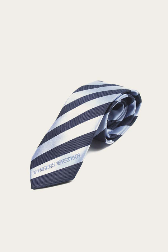 418124007 Flemington Stripe Tie | Navy