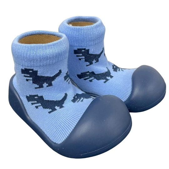 SRSD Rubber Soled Socks | Dinosaur Blue