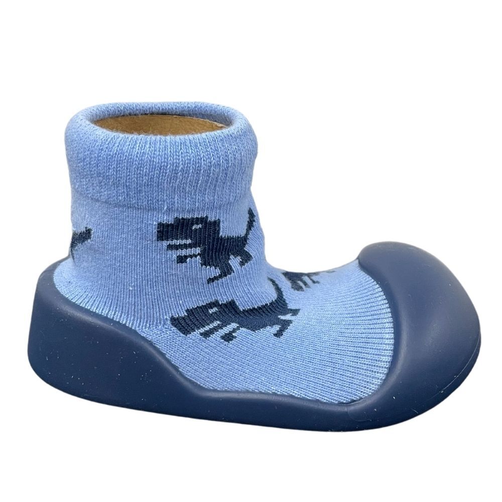 SRSD Rubber Soled Socks | Dinosaur Blue