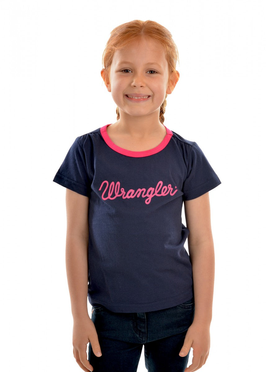 XCP5501501 Girls Logo Tee |\Navy