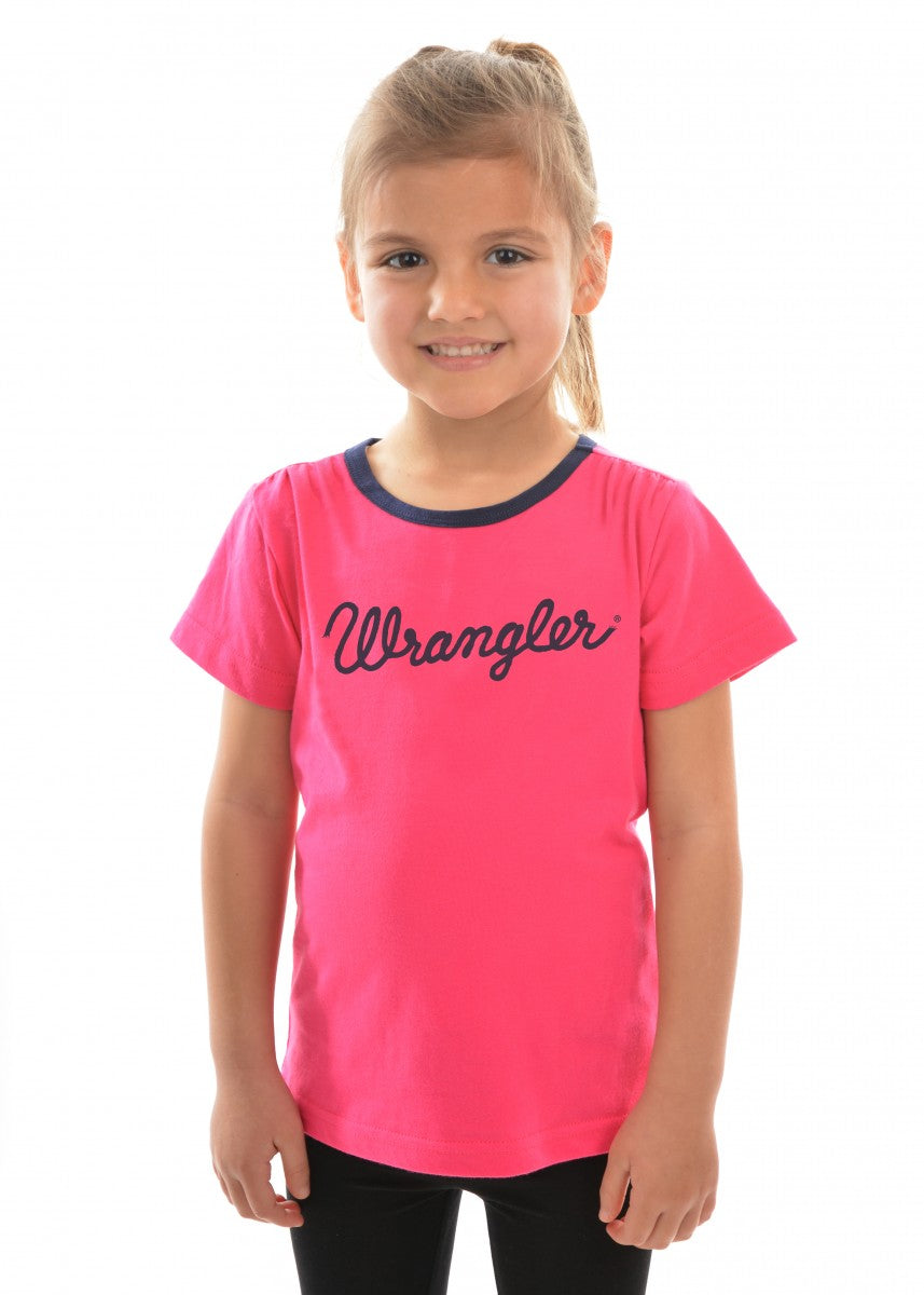 XCP5501501 Girls Logo Tee | Fuschia