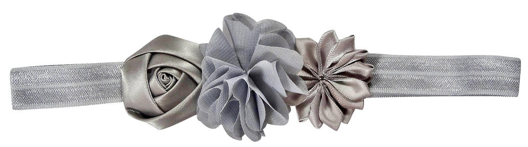 ES KIDS Headbands HBFS Flower Headband | Silver