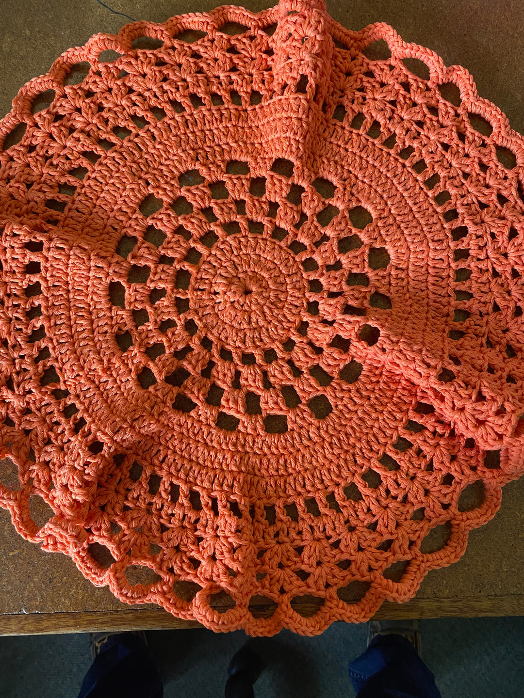 1431475 Glenda Doily | Orange