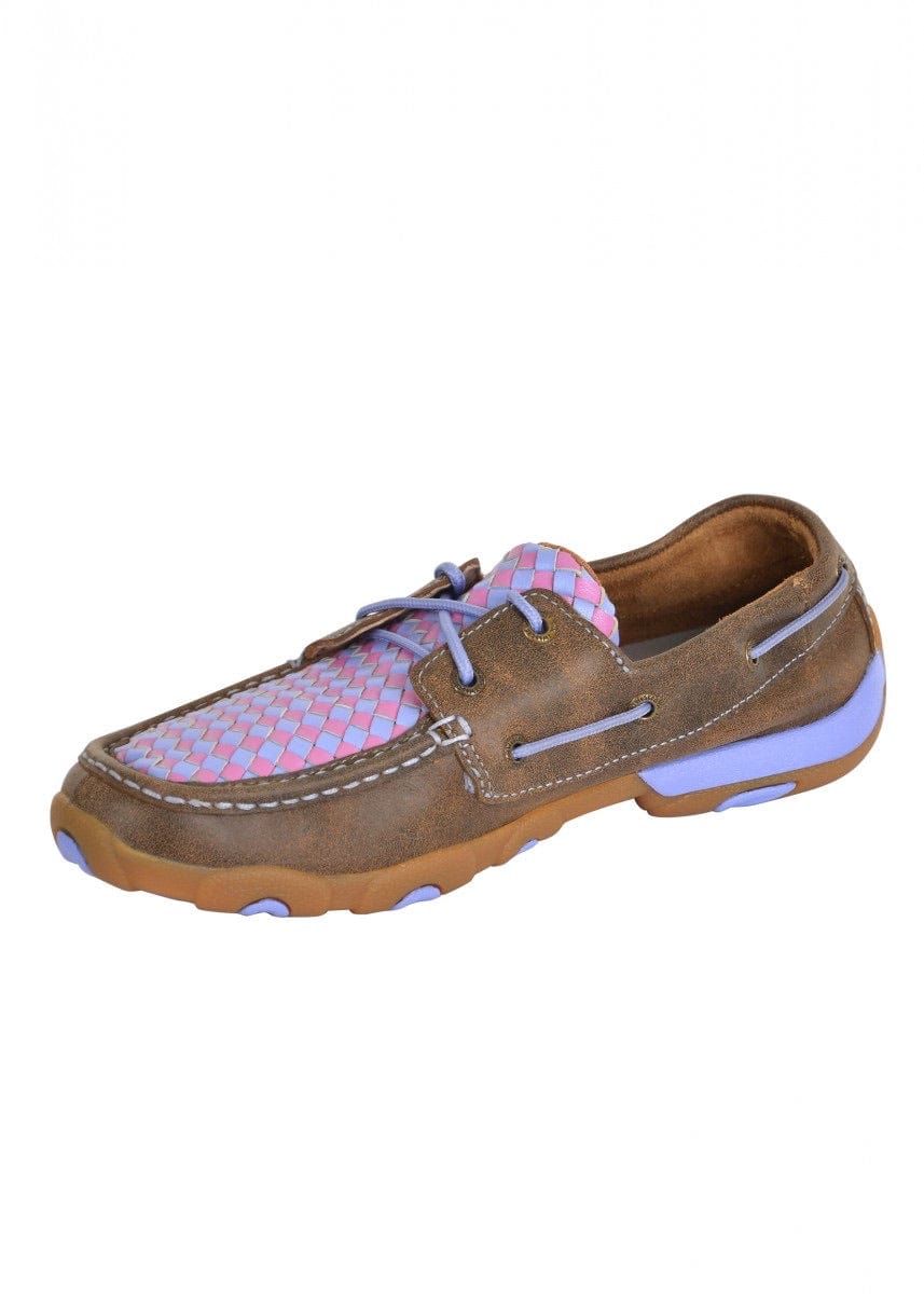 TWISTED X MOCS TCWDM0134 Women’s Weave Mocs Low Lace Up | Purple