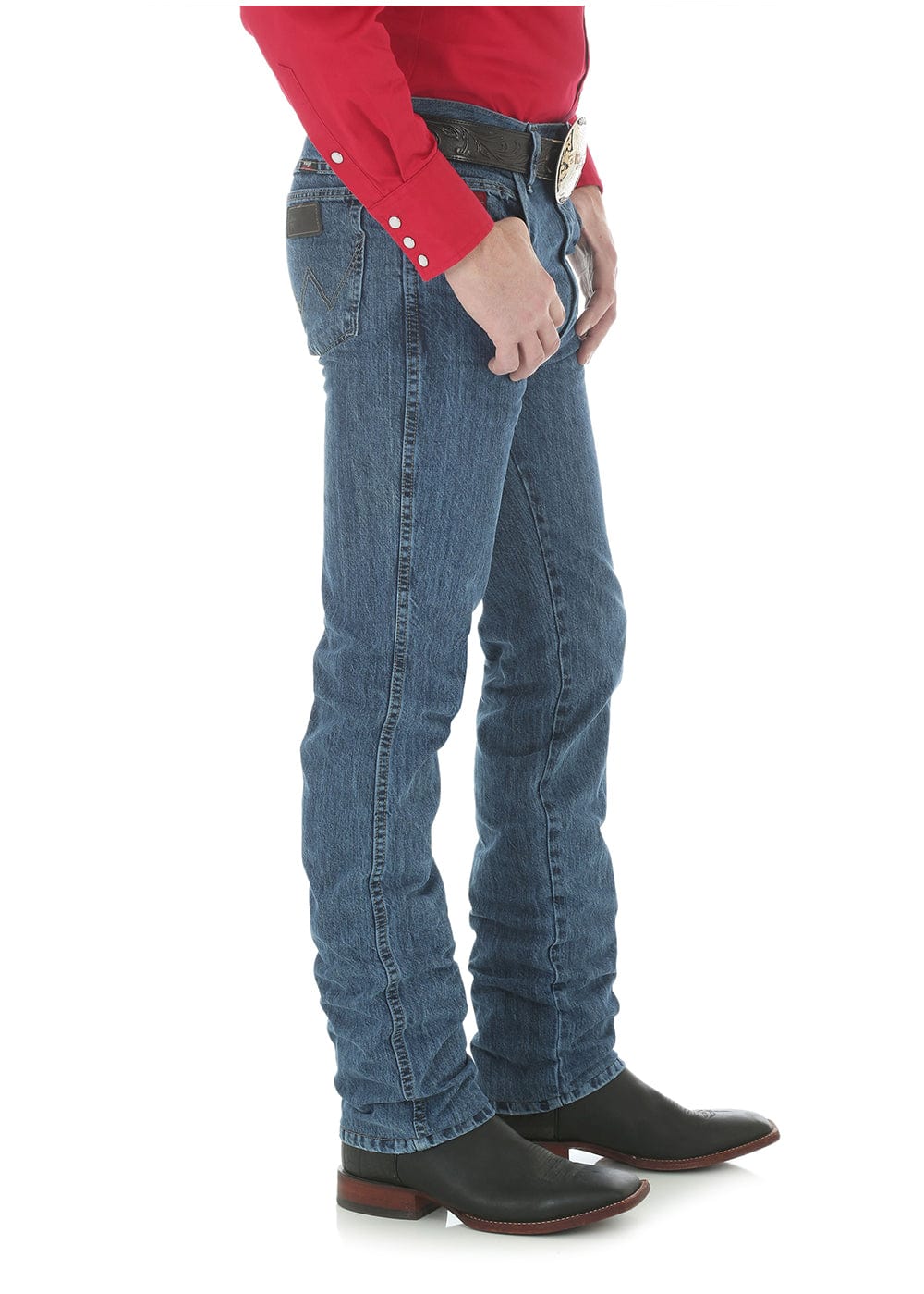 WRANGLER JEANS Mens PBR Bootcut Slim Fit Jean | Authentic Stone