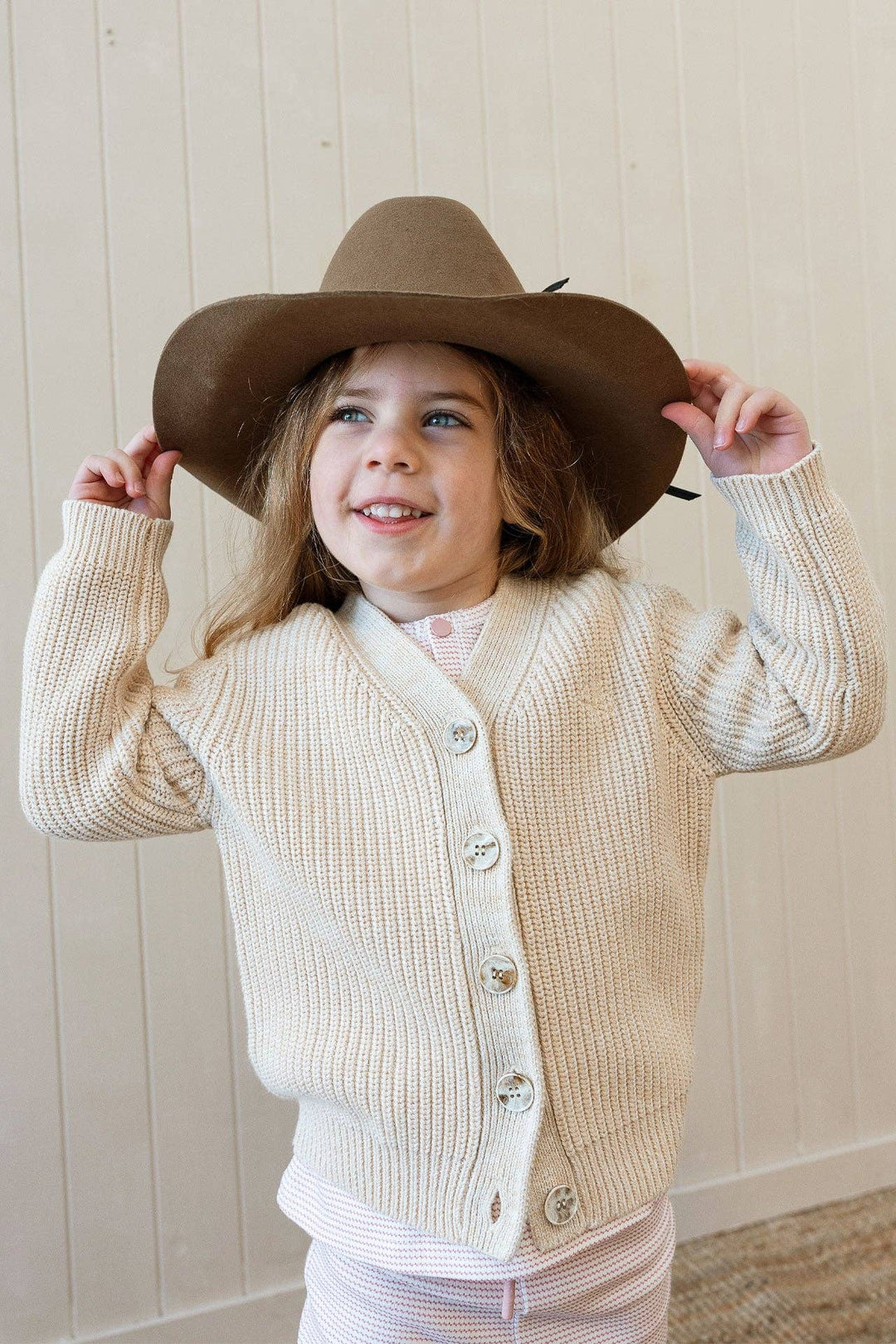 Chunky Knit Cardigan | Oat