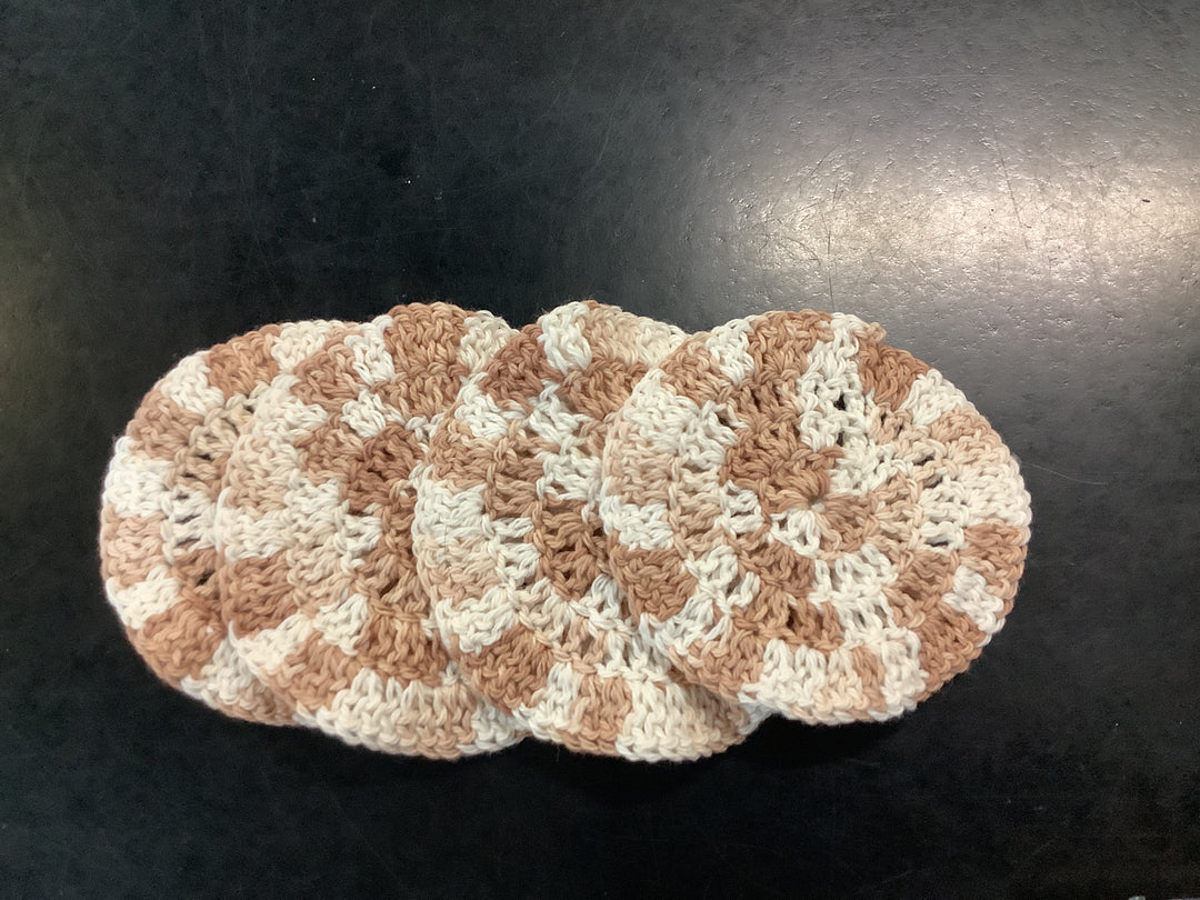 143143156 HVC Hand Crocheted Face  Scrubbies | 4 pk