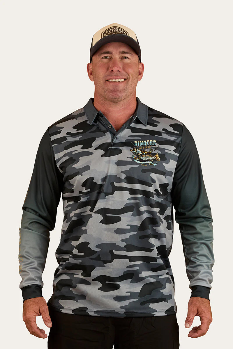 Buckin Barra Fishing Jersey - Black