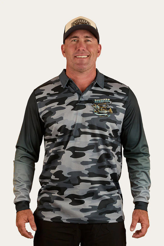 Buckin Barra Fishing Jersey - Black