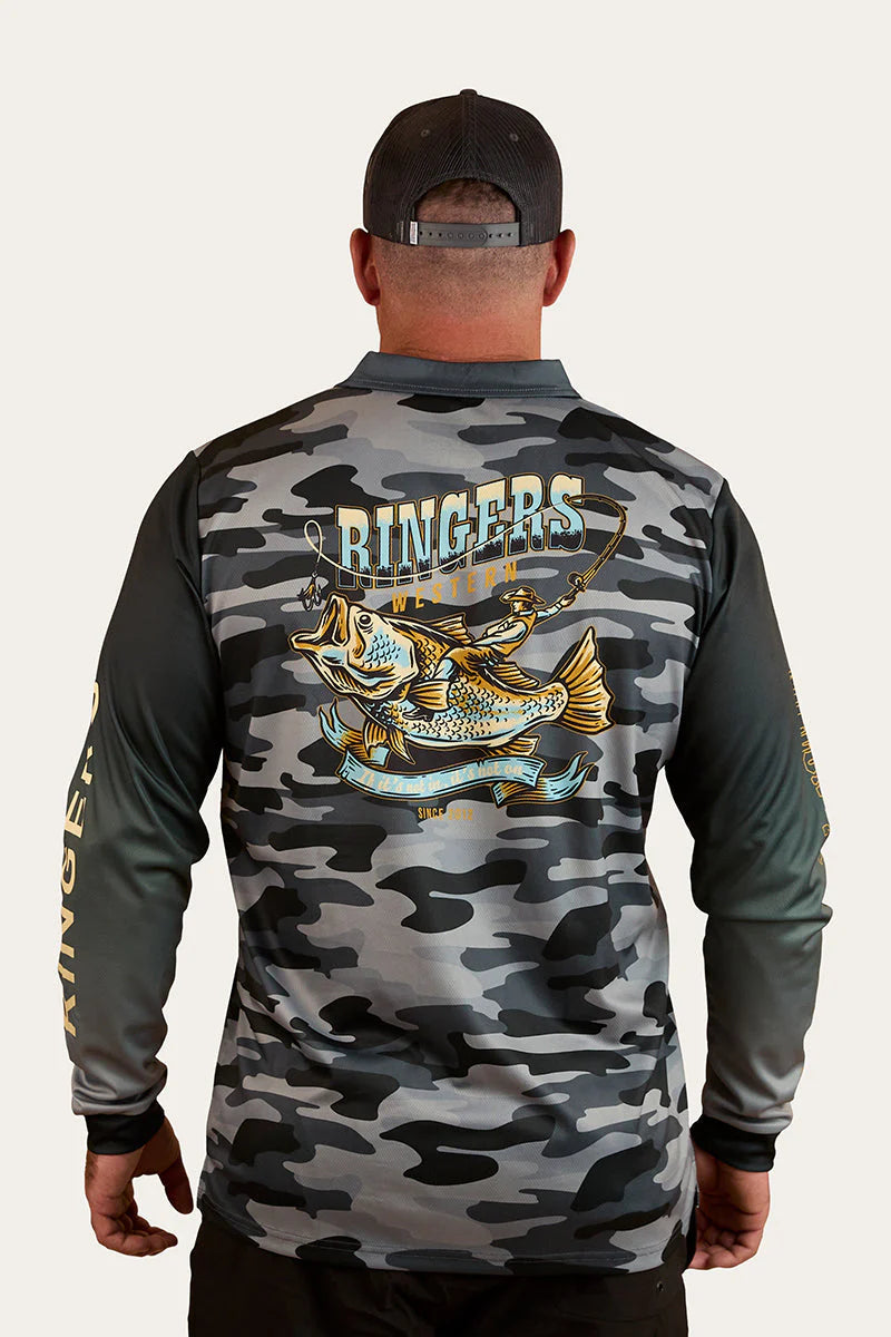 Buckin Barra Fishing Jersey - Black