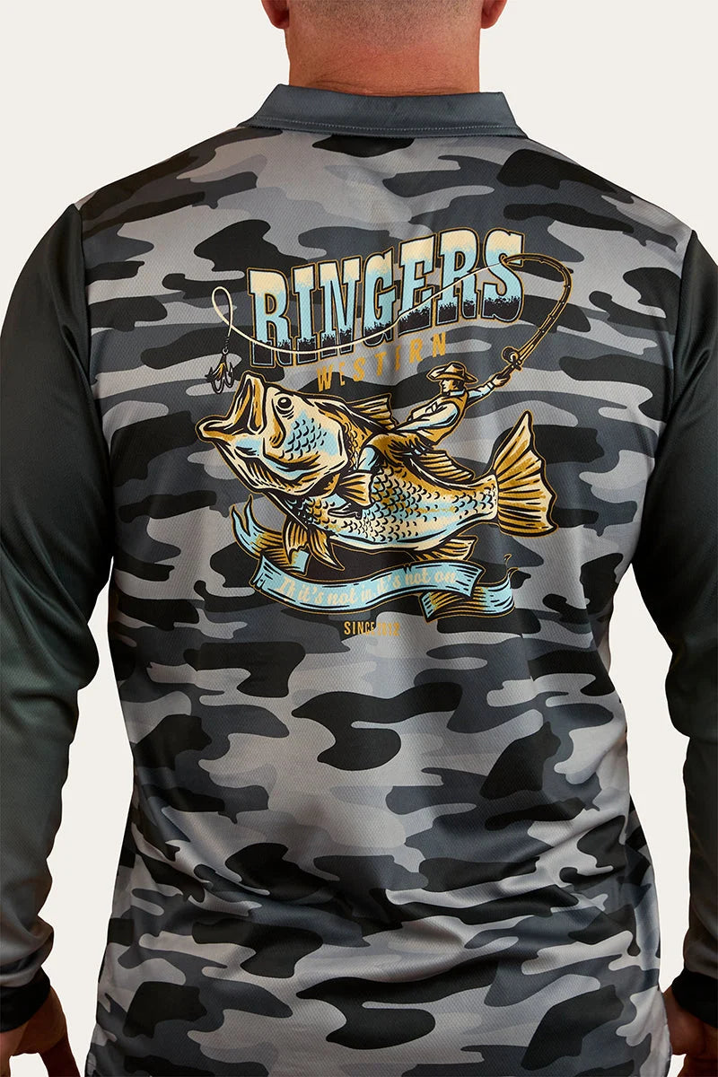 Buckin Barra Fishing Jersey - Black