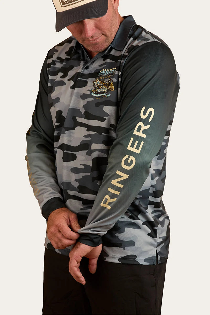 Buckin Barra Fishing Jersey - Black