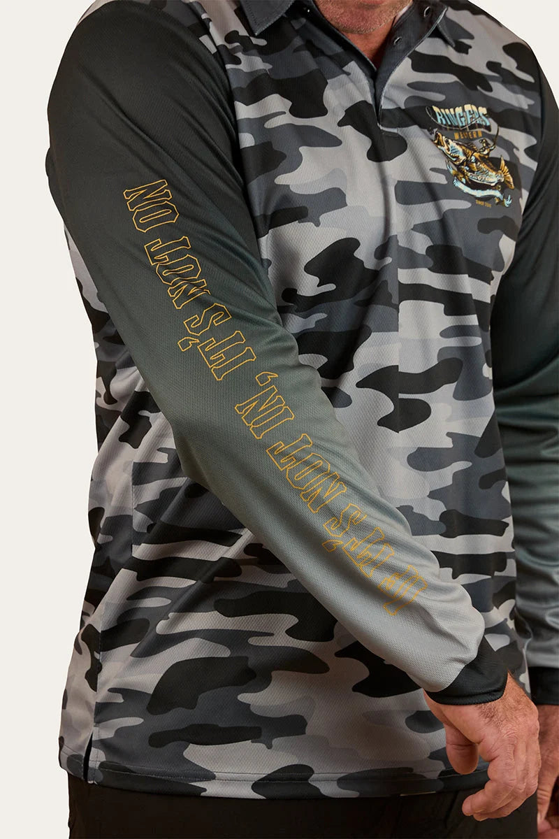 Buckin Barra Fishing Jersey - Black