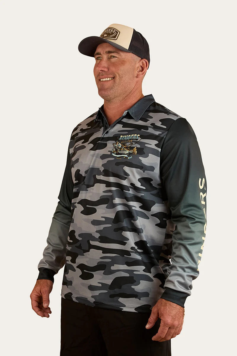 Buckin Barra Fishing Jersey - Black