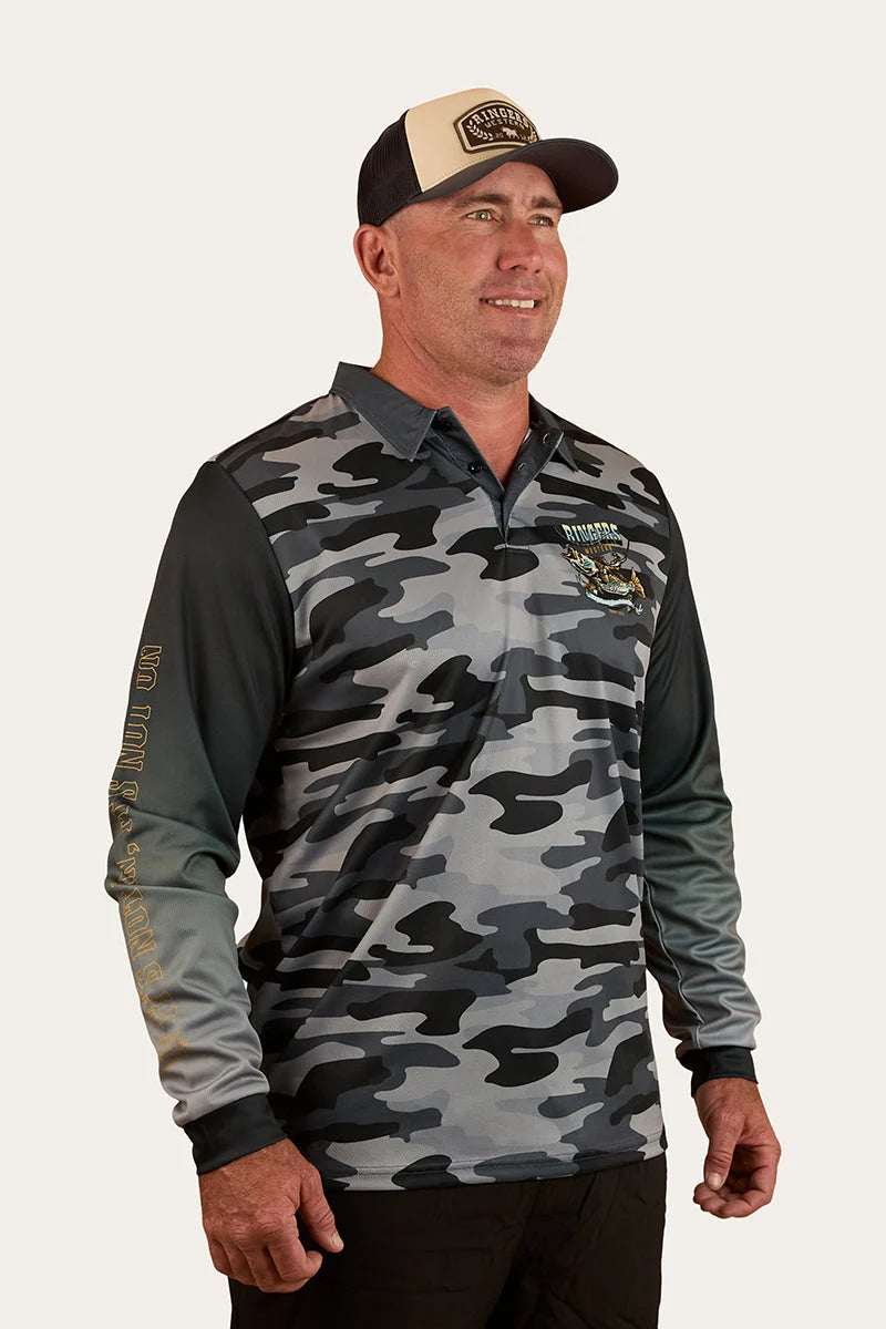 Buckin Barra Fishing Jersey - Black
