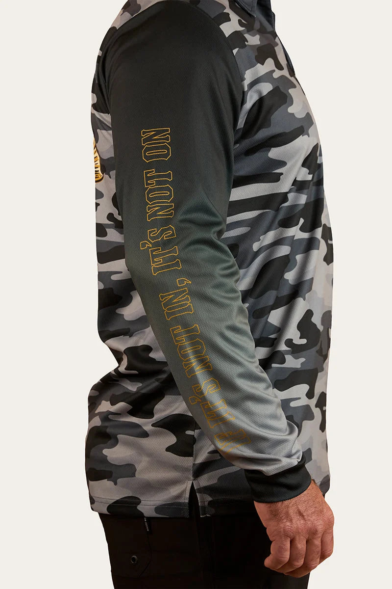 Buckin Barra Fishing Jersey - Black