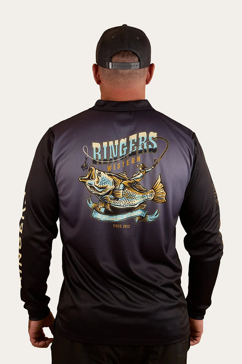Buckin Barra Fishing Jersey - Navy
