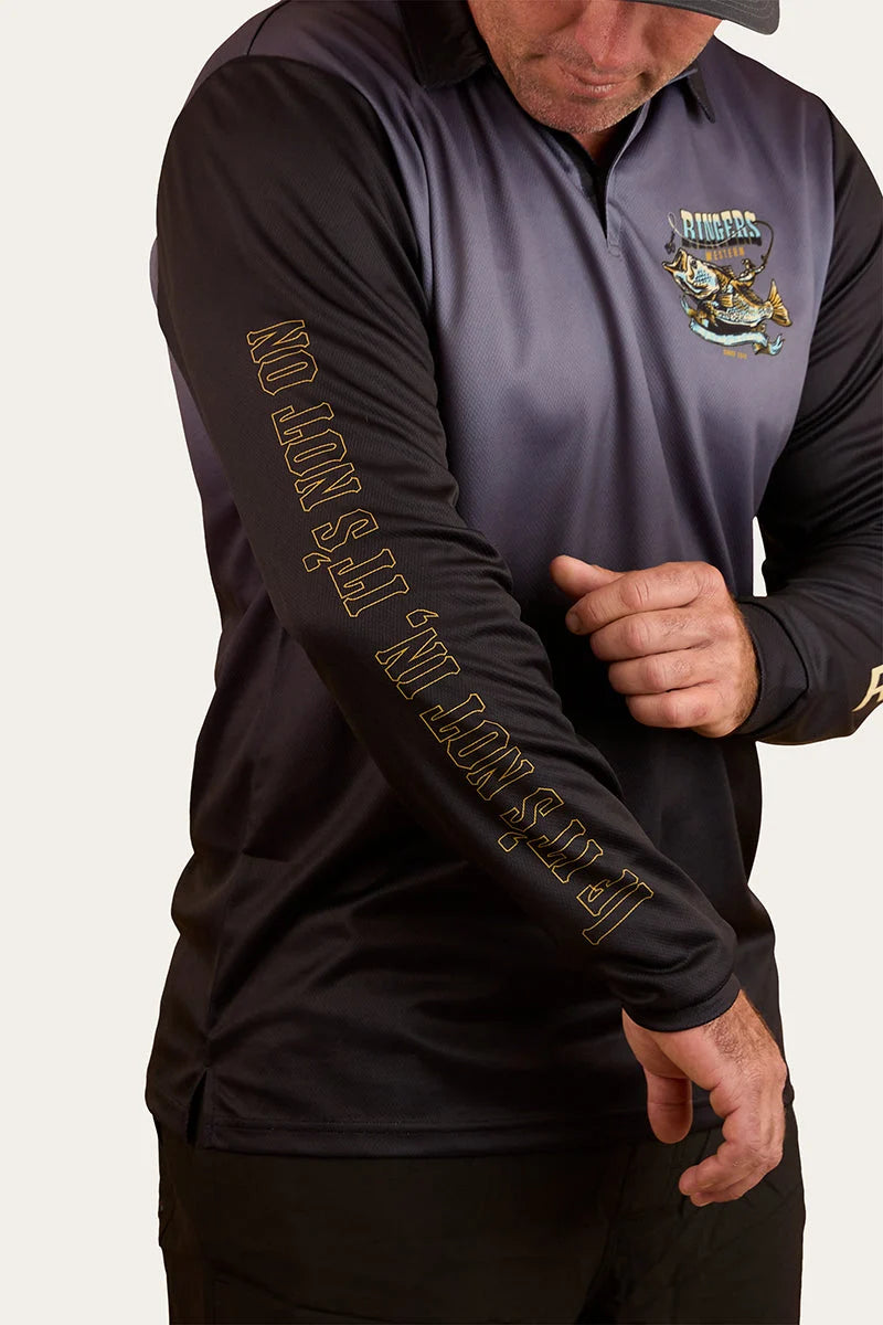 Buckin Barra Fishing Jersey - Navy