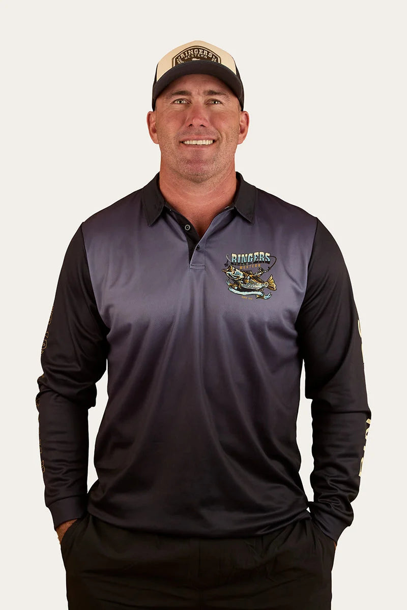 Buckin Barra Fishing Jersey - Navy
