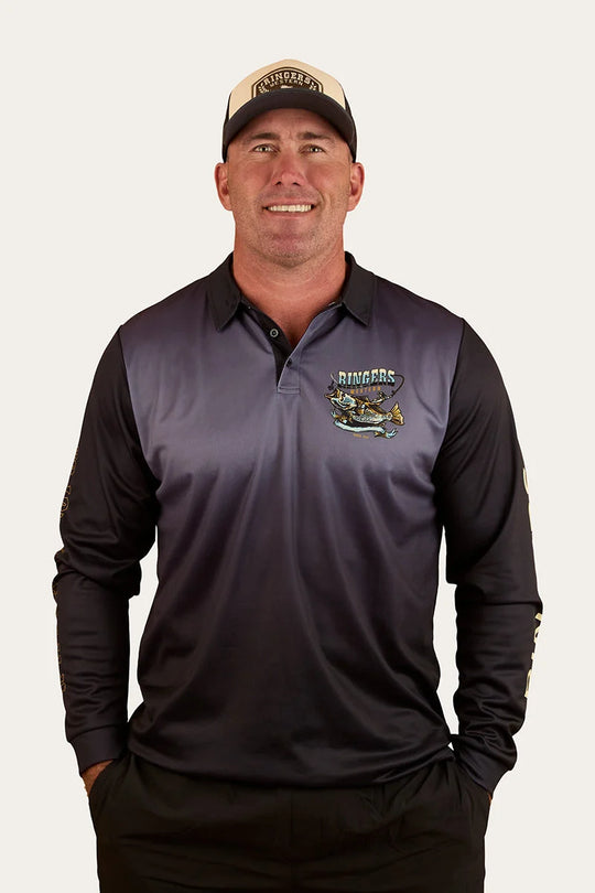 Buckin Barra Fishing Jersey - Navy