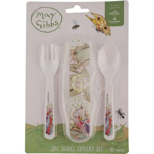 May Gibbs Divider Plate & Spoon Set + Travel Cutlery Set