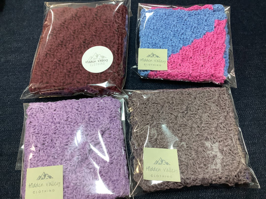 143143157 HVC Hand Crocheted Face Washer