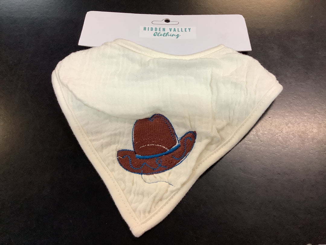 1431664 HVC Embroided  Triangle Baby Bib | assorted Colours