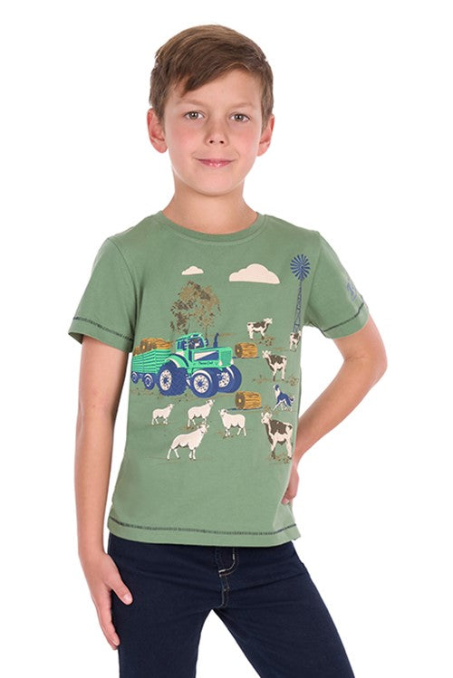 T6S3513125 BOYS JOEY SS TEE | Light Green