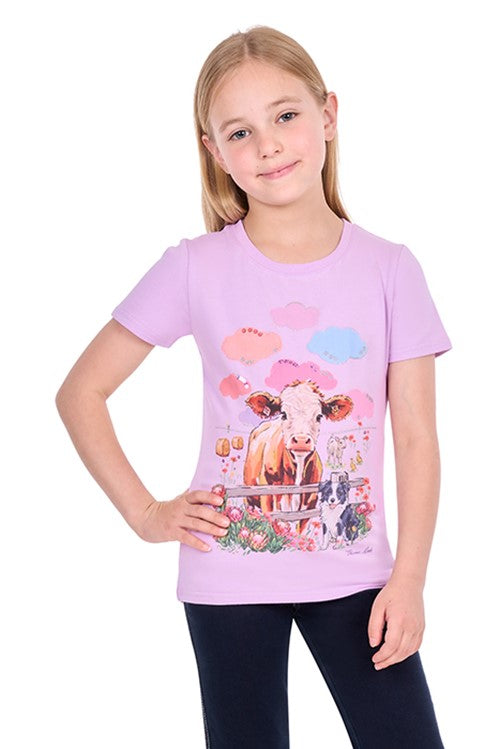 T6S5516117 GIRLS SELINA SS TEE | Lilac