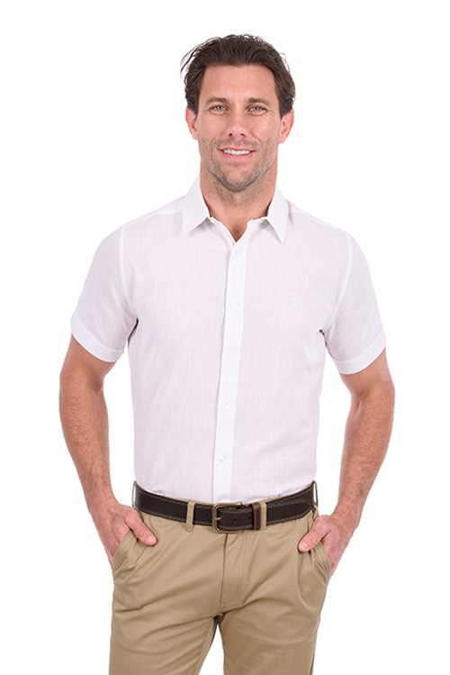 T6S1121045 MENS TC LINEN SS SHIRT