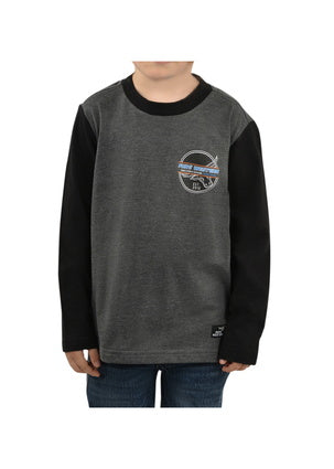 P2W3562524 Boys Ryde L/S Tee | Charcoal / Marle