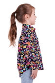 H3S7101165 Kids Julieta 1/2 Plkt Long Sleeve Shirt | Navy
