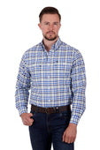 T3S1115054 Mens Scott LS Shirt | Blue/Green