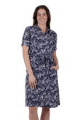 T3S2412118 Ida Short Sleeve Dress | Navy\White