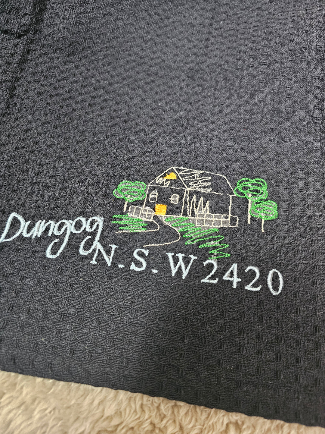1431648 Embroidered Tea Towel - Dungog | Multi